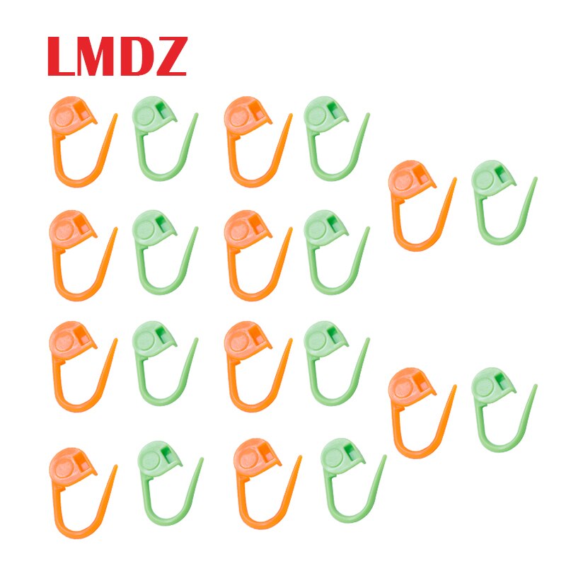 LMDZ 20 Pcs Locking Stitch Markers Kleurrijke Plastic Haakt Breien Locking Markers Haak Klink Breien Gereedschap Naald Clips