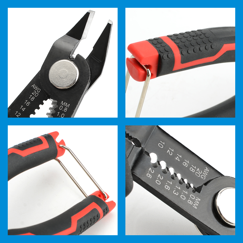 Alicates pelacables, cortador pelado automático, prensado de cables, herramientas de reparación de electricista, herramienta pelacables, herramientas manuales