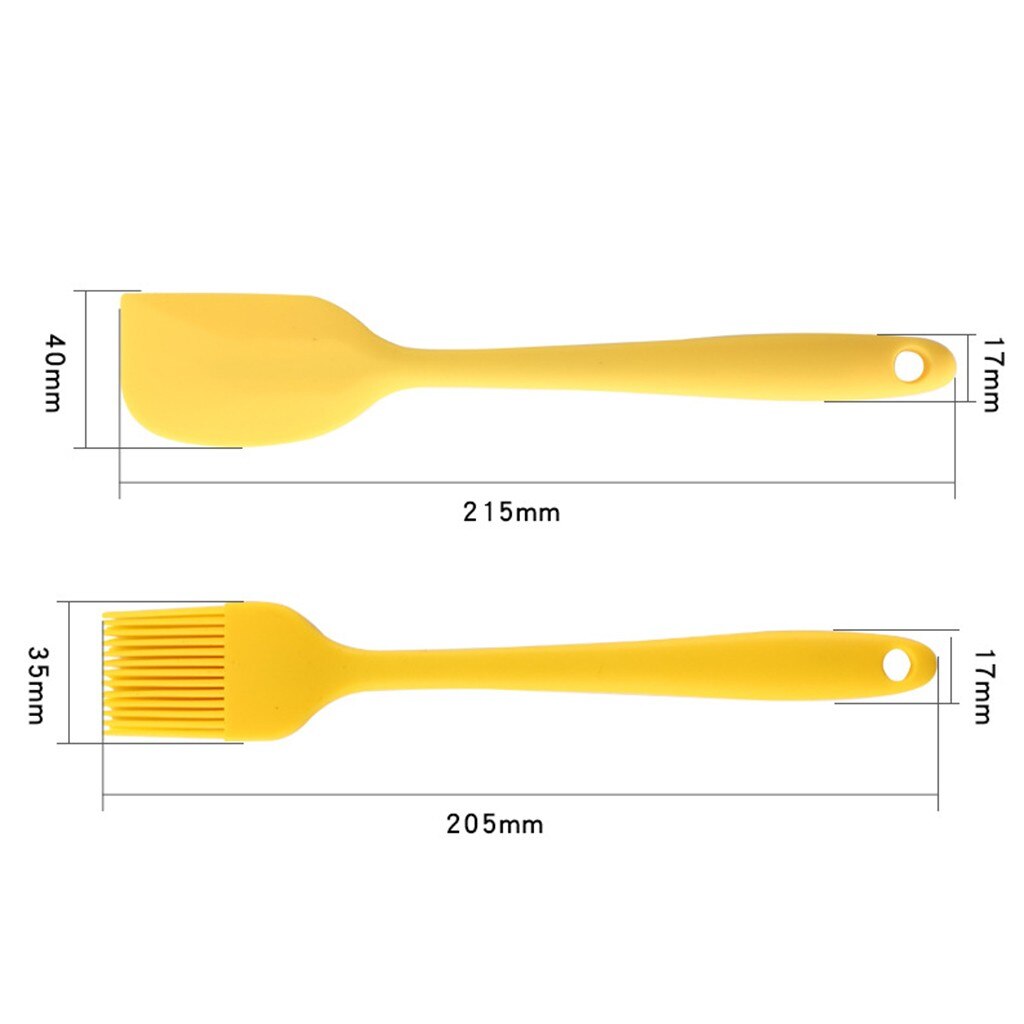 30 ^ 2pc ustensiles de cuisine en silicone ustensiles de cuisson cuisson pinceau à badigeonner ensemble de spatules produit