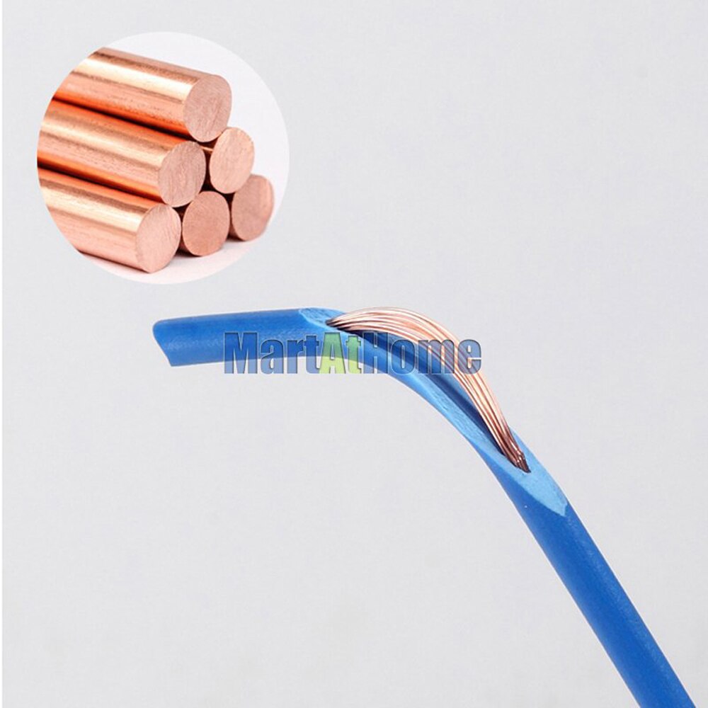1 Meter RV 0.3 Single Core Multi-strand Cord Wire 99.9% Oxygen-free Copper PVC for DIY Electronic Equipment, Motors, Light