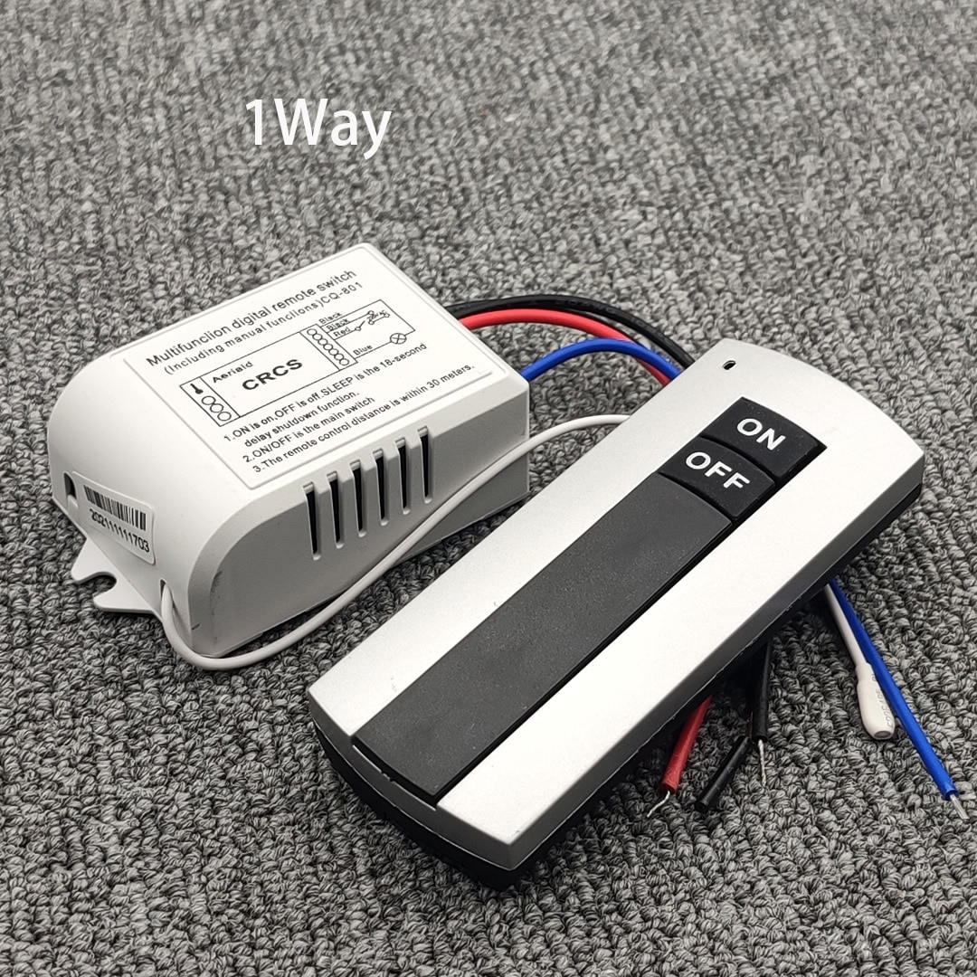 1 Way ON/OFF 220V bezprzewodowy pilot zdalnego sterowania przełącznik cyfrowy pilot zdalnego sterowania do lampy i światła HT035