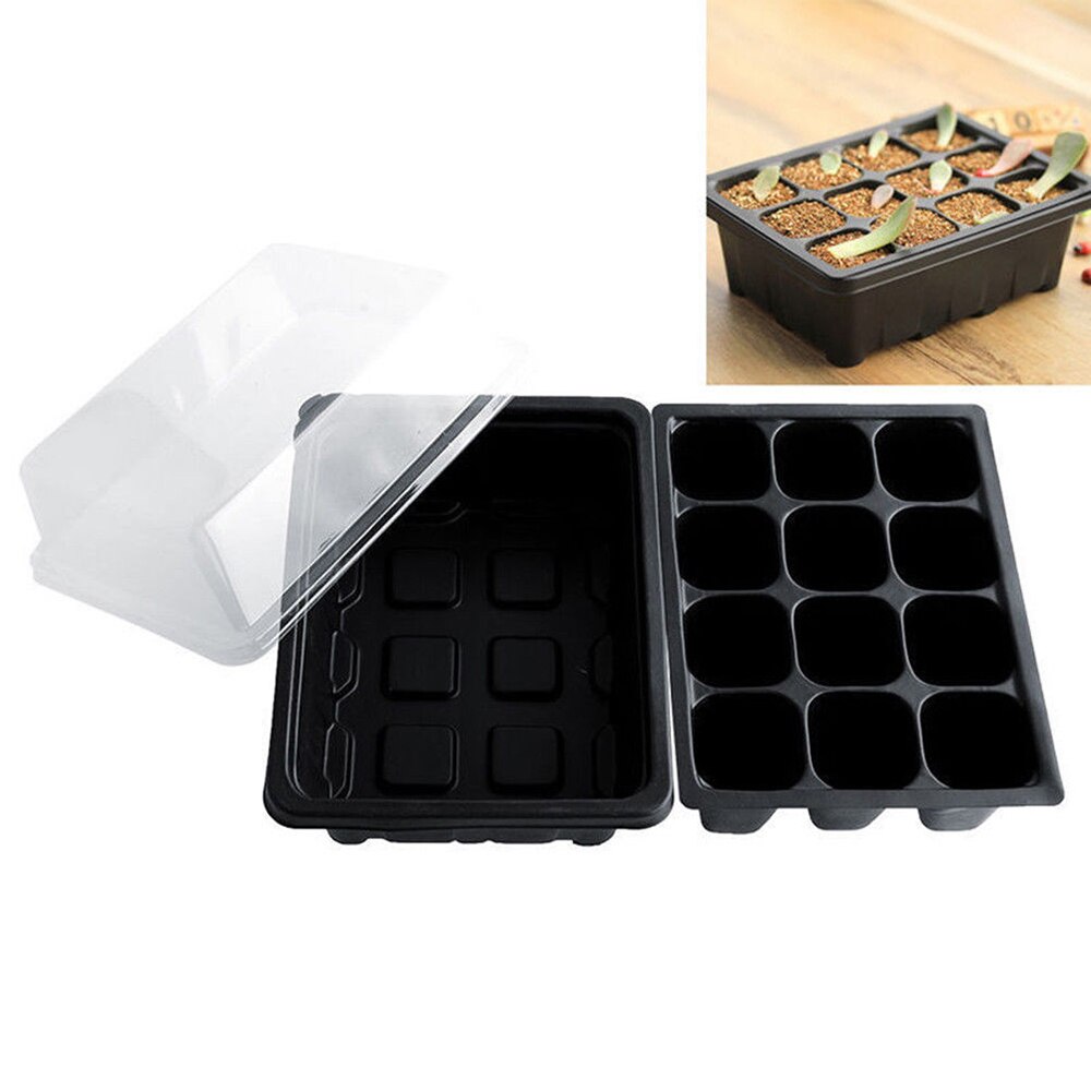 Succulent Plantings Propagation Germination Tool 12 Grids Seed Starter Kit Starting Flower Pots Plant Nursery Propagation Tray