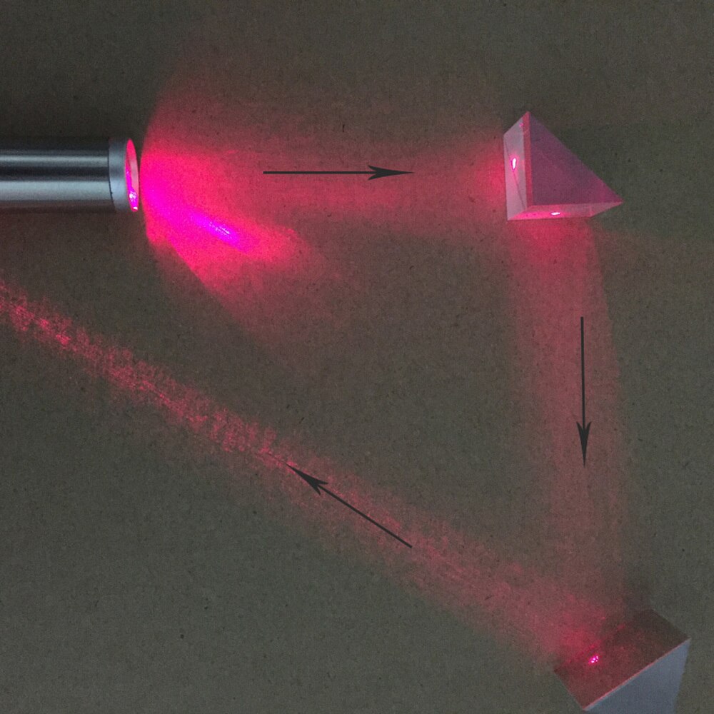 K9 optisk glasbearbetning med rät vinkelprisma 90 graders total reflektion lutande planbelagd optisk prisma-linsbehandling