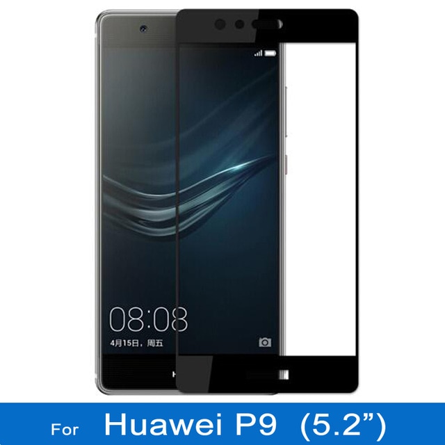 3D Gehard Glas Voor Huawei P9 Volledige Cover 9 H beschermfolie explosieveilige Screen Protector Voor Huawei P9 EVA-L09 EVA-L19