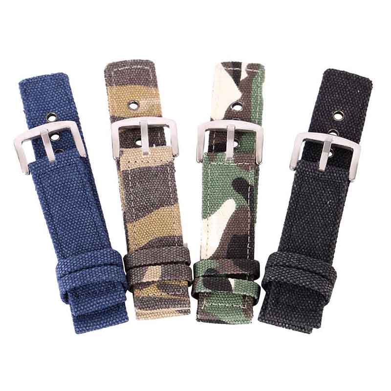 Canvas horlogeband heren dames horlogebanden sporthorlogebanden riem riem accessoires 18mm 20mm 22mm 24mm