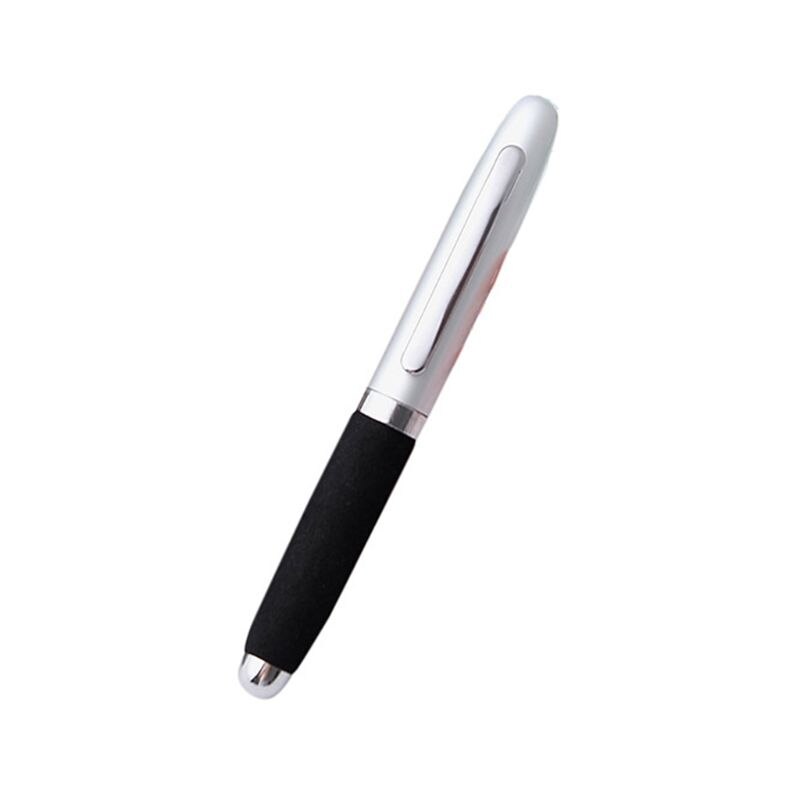 Luxury Metal Mini Ballpoint Pen Business Student Writing Tool Office School Supplies Stationery: Sliver