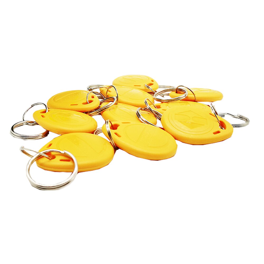 Rfid 125khz TK4100 Proximity EM Keychain Keyfobs Door Access Control Card: Yellow Color