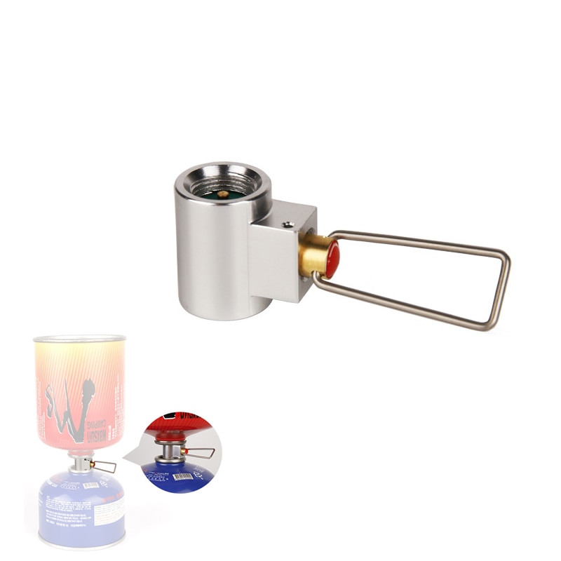 Outdoor Camping Gas Fles Kachel Adapter Conversie Split Type Oven Connector Cartridge Tank Gas Vullen Adapter Gas Cilinder