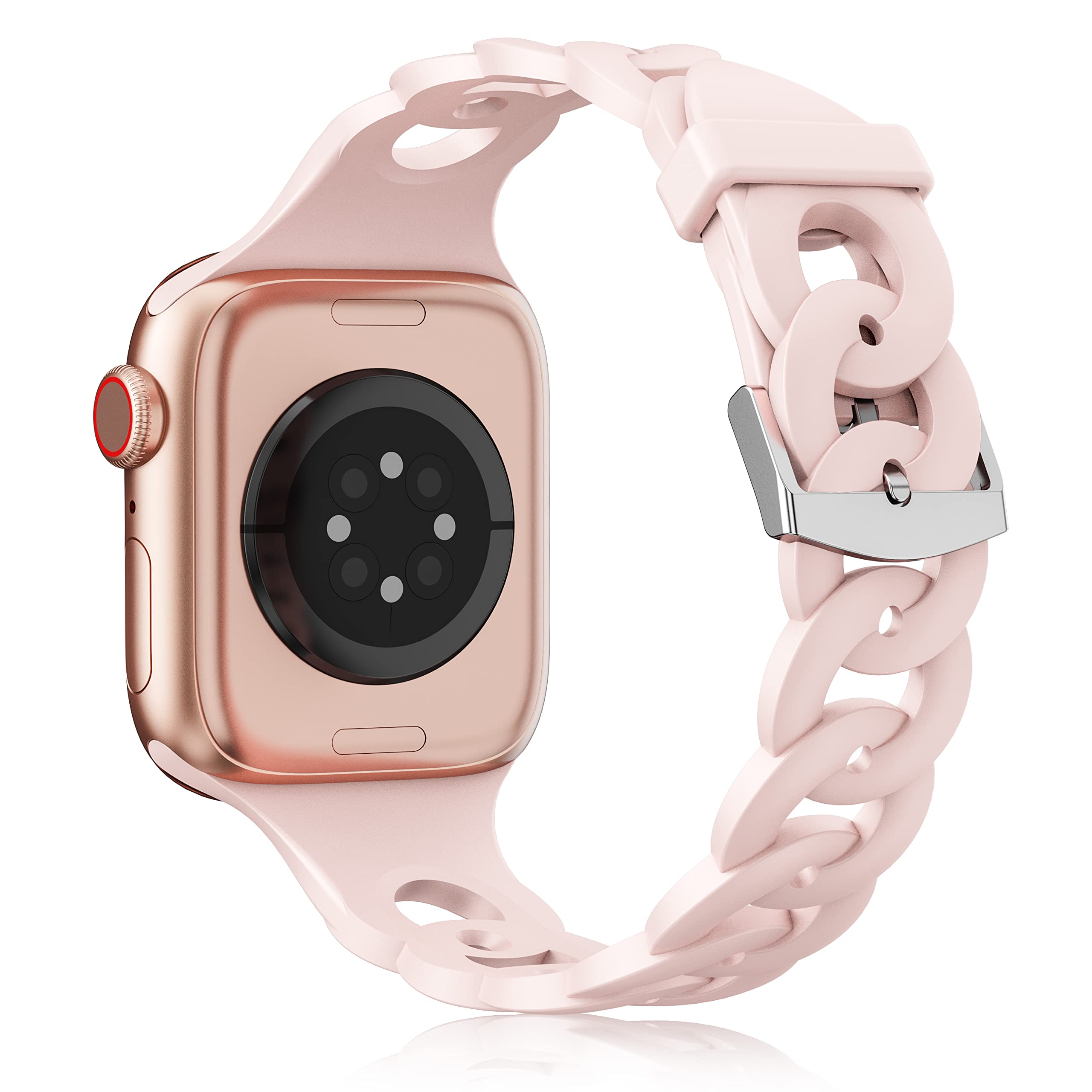 Correa de silicona para Apple watch Ultra 2, banda de 44mm, 40mm, 45mm, 41mm, 42mm, 38mm, 49mm, accesorios para pulsera iWatch series 9, 8, 7, 6, 5, 4 SE: Red black / 12 mm