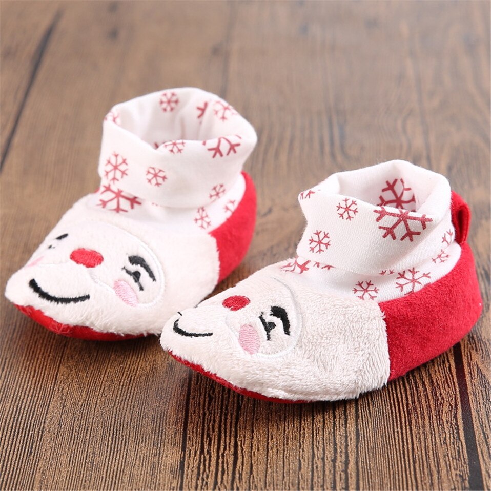 Kerst Stijl Eerste Wandelaars Warm Houden In De Winter Baby Jongens Meisjes Schoenen Flock Peuters Sneakers Zachte Baby Laarzen: Model 3 / 11cm (4.33 in)