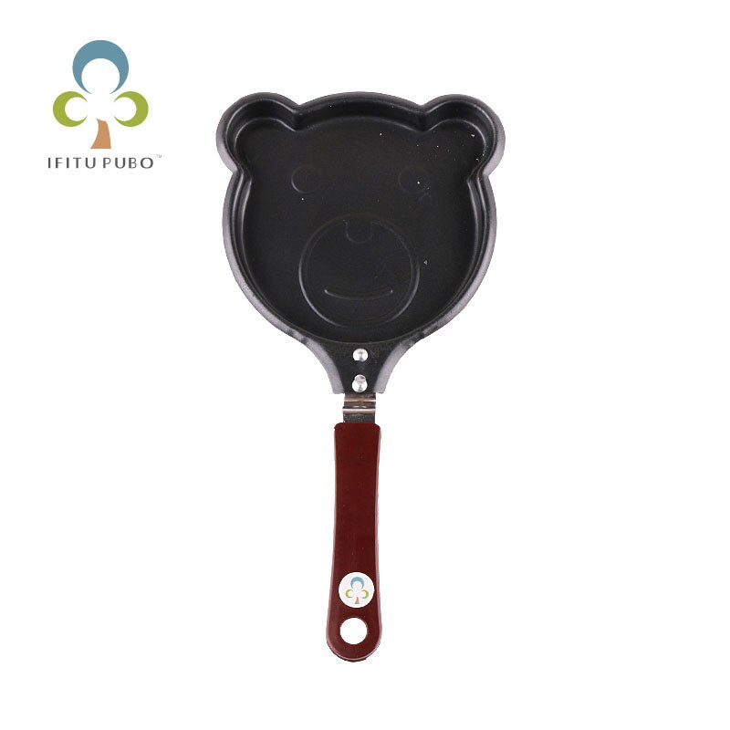 Creavtive Bear Shape Fry Egg Pancakes Mini Frying Pan Cauldron Housewares Various Kitchen Shaper Fried Tool Breakfast Tool GYH