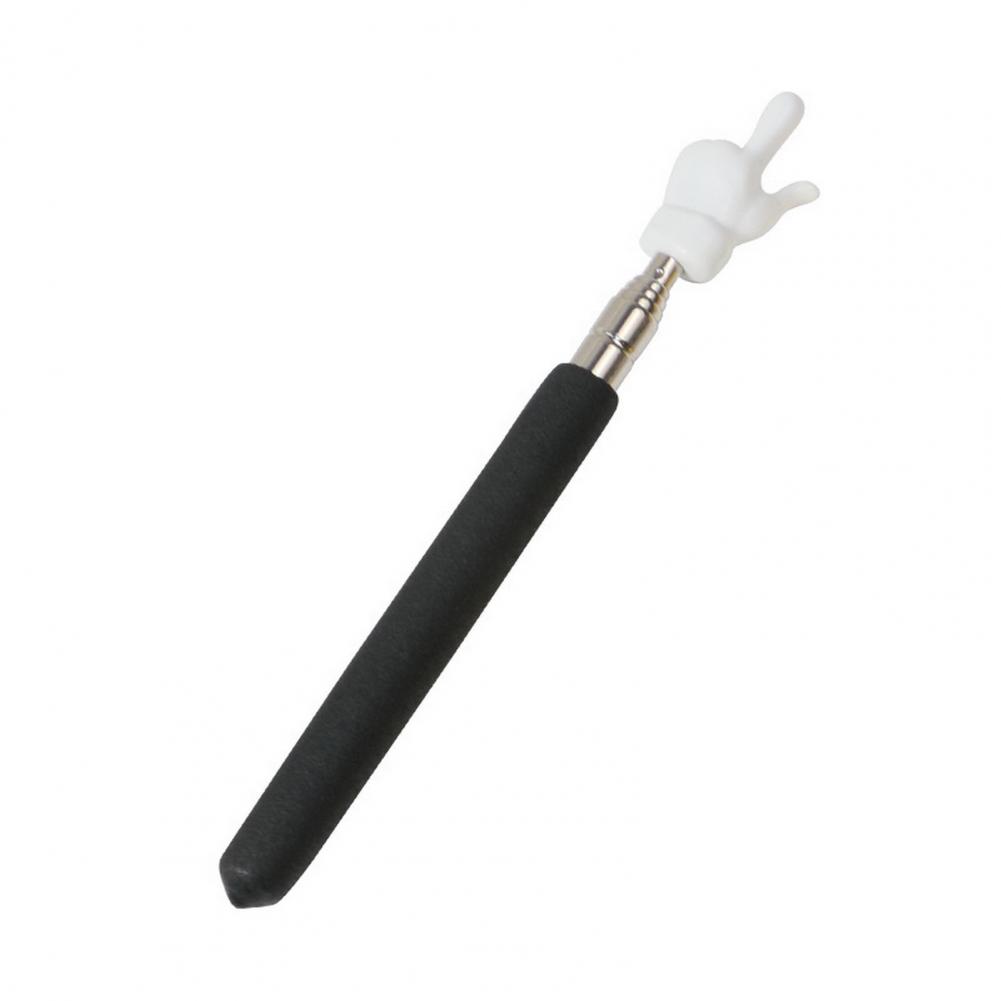 Finger Reading Guide for Children, Ferramentas de ensino pré-escolar Varas retráteis, Brinquedos Educativos para Aprendizagem, Class Whiteboard Pointer: Branco