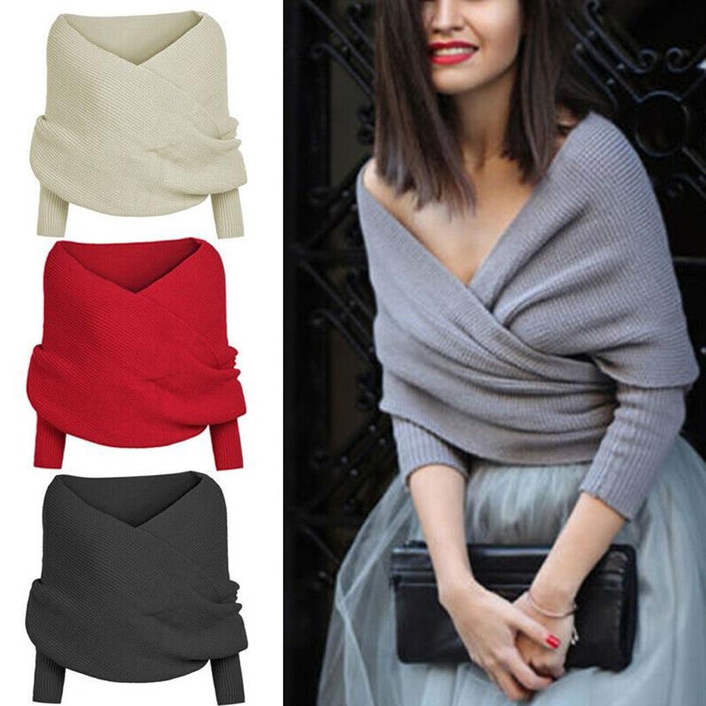 Pañuelo largo de mujer de invierno con mangas bufanda sólida manga de punto de ganchillo largo suave invierno chal grueso cálido Casual chales