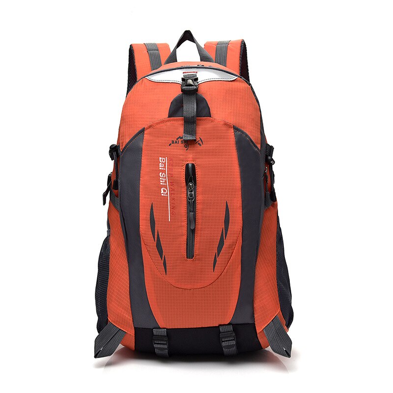40l waterdichte outdoor sportklimrugzakken, wandel- en kampeerrugzak voor dames en heren, ,5 kleuren nylon trekkingrugzak: Oranje