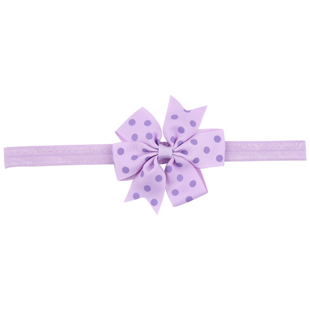 Bébé fille bandeau infantile cheveux accessoires tissu bande -né chapeaux Dot headwrap bambins pansement ruban arcs diadème: 12