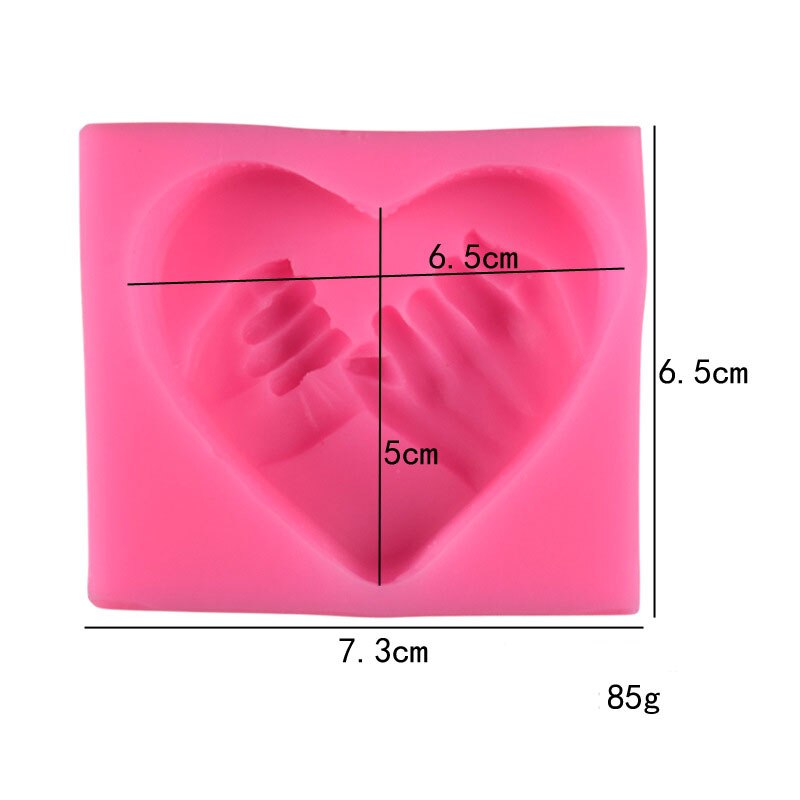 3D Love Heart Shaped Silicone Soap Mold DIY Cake Candel Chocolate Soap Mold Mould Fondant Sugar Art Tools For Soap Making