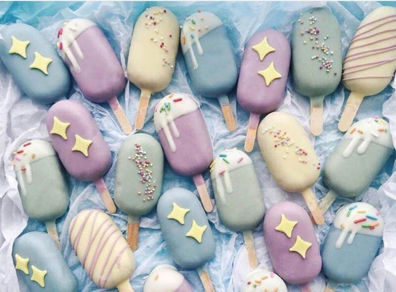 Homemade Food Grade Silicone Ice Cream Molds 2 Size Ice lolly Moulds Freezer Ice cream bar Molds Maker With Popsicle Sticks