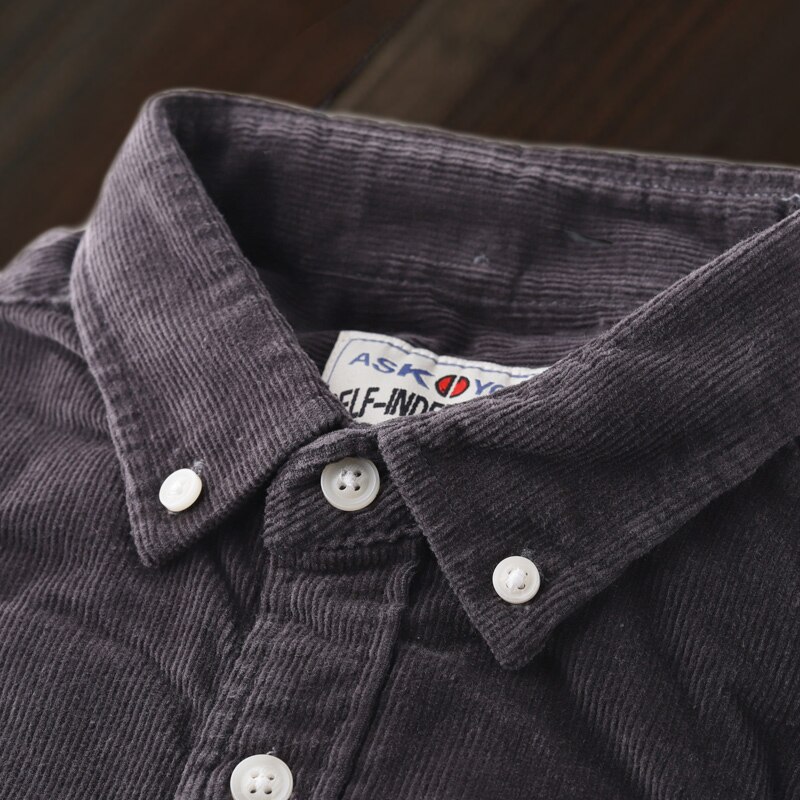 Hommes grande taille chemises grandes tailles velours côtelé à manches longues flanelle chemise velours côtelé hommes printemps automne robe chemise longue surdimensionné II50CS