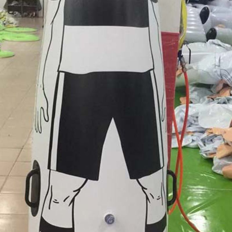 Adults Children Inflatable Football Training Goal Keeper Tumbler Portable Air Soccer Train Dummy Goalkeeper for Outdoor