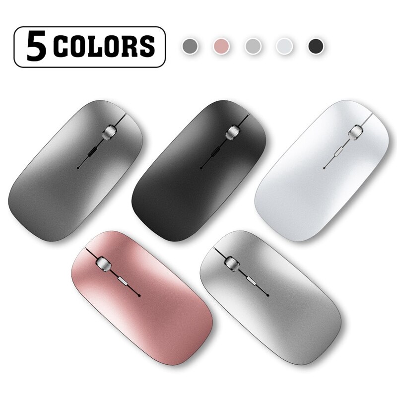 Wireless Bluetooth Charging Mouse Ultra-Thin Silent Mouse for Notebook Laptop PC