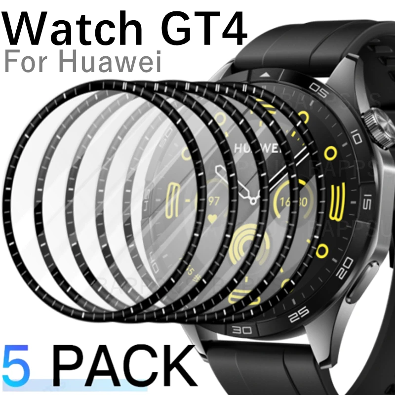 3D gebogener Displayschutz für Huawei Uhr GT 4 41/46 mm GT4 Kante graduiert HD Schutzfolie für Huawei GT4 41 mm 46 mm kein Glas