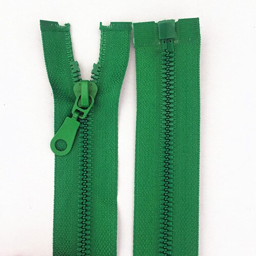 1PCS RESIN ZIP ZIPS ZIPEER ZIPPERS 27.5" 70CM 16 COLOR for Clothing: Green