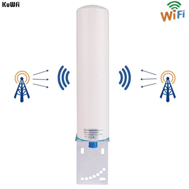 KuWFi-antena 3G/4G LTE macho, antena externa de 2,4 Ghz, 3GBooster, con Cable para repetidor de señal GSM, Wifi