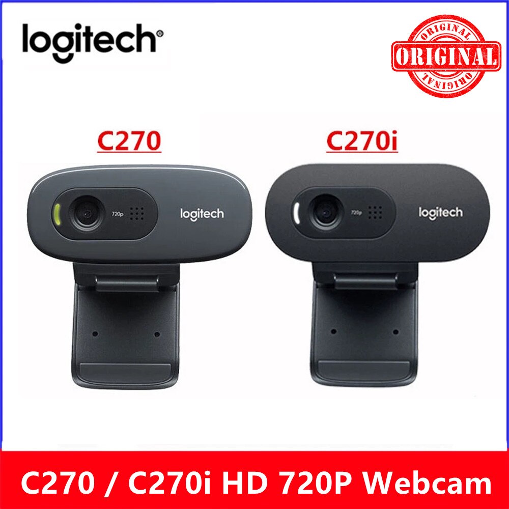 Logitech C270/C270i Hd Video 720P Webcam USB2.0 Mini Computer Camera Ingebouwde Micphone Gratis Rijden Webcam voor Pc Web Chat Camera