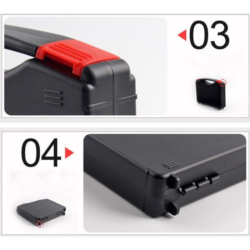 Gereedschapskist Plastic Tool Case Opbergdoos Slagvast Veiligheid Case Apparatuur Instrument Doos Equipme Met Pre-Cut Foam