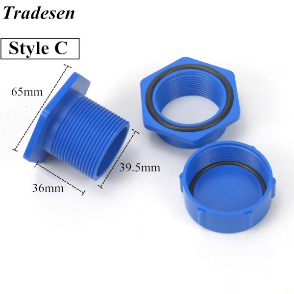 1Pcs Aquarium Fish Tank Water Niveau Plug Manual Drainage Hoofd Aquarium Afvoer Connector Tuin Landschap Drainage Adapter: Style C