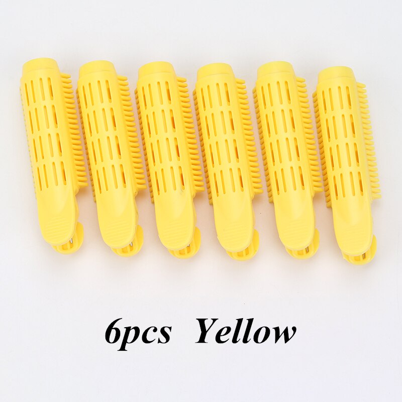 Ensemble de pinces de coiffure coréennes, en résine, pour cheveux naturels duveteux, à racines, accessoires de coiffure, 3/6 pièces, G0710: Yellow 6pcs