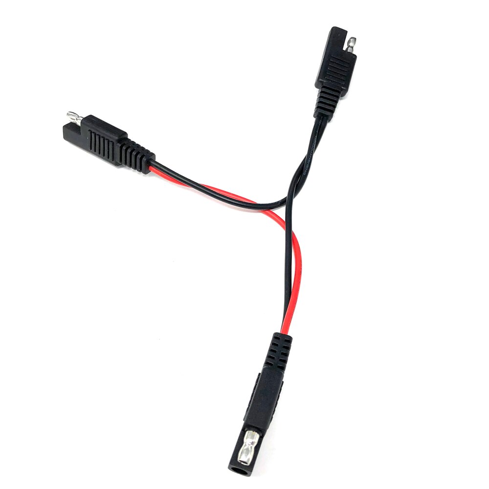 18awg zonnebatterij sae-stekker 1 to 2 harnas diy verlengkabels connectorkabel 20cm dc-voeding auto verlengkabel