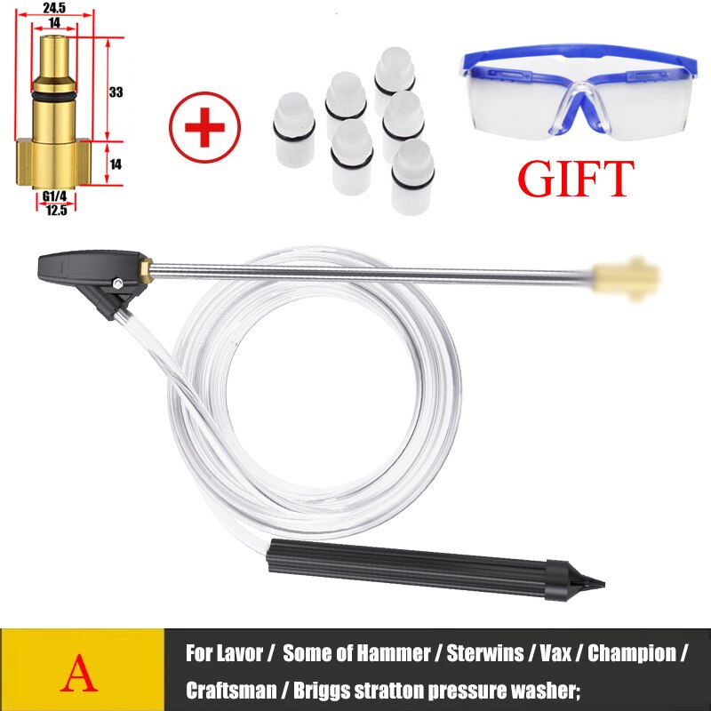 Pressure Washer SandBlasting Kit Wet Sandblaster Lance Nozzle for Karcher K5 Huter Interskol Lavor Parkside High Pressure Washer: A