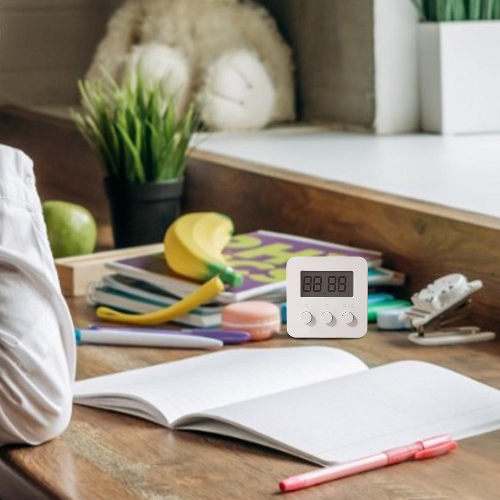 LCD Mini Kitchen Timer Cooking Alarm Clock Digital Timer Built-in Speaker Sleep Shower Study Stopwatch Count Kitchen Gadget Tool