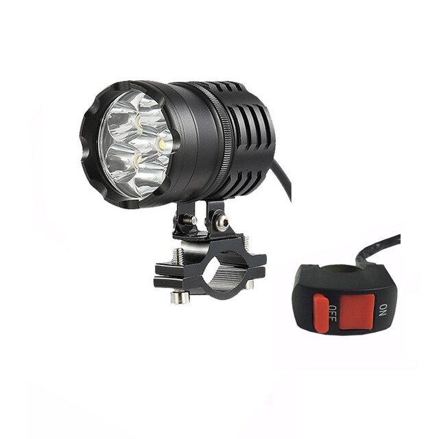 LED moto bateau Spot conduite phare 80W 6000LM 6500K T6 moto brouillard phare avec interrupteur 4 pièces/2 pièces/1 pièces: 1 pcs