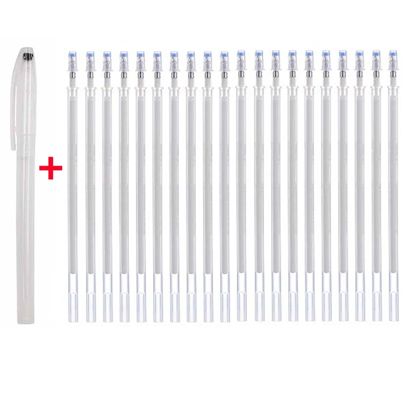 Stylo marqueur magique effaçable à la chaleur, 6 à 51 pièces, stylos en tissu qui disparaissent la température, marquage de ligne, accessoires de couture artisanaux pour bricolage: vert militaire
