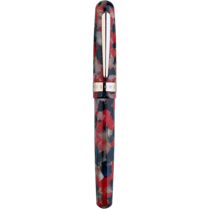 Stylo plume allemand moonman  m300, plume en résine acrylique, étui pour 0.5mm stylos à encre, stylo plume classique, fournitures scolaires et de bureau: Un -0.5mm