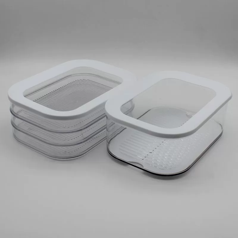 Stapelbarer Mittagessen-Fleischbehälter für Höhle Kühlschrank, Lebensmittel-Aufbewahrungsbox mit Deckel, Delikatessen-Fleisch-Aufbewahrungsbehälter für sterben Kühlschrank-Kälteaufbewahrung: Schokolade