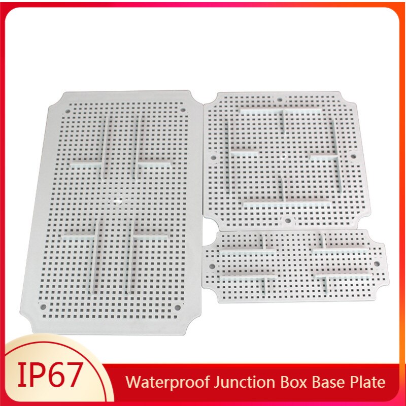 IP67 Waterproof Junction Box Base Plate ABS Honeycomb Mounting Base Plate Outdoor Monitoring Waterproof Box Fixed Base Plate