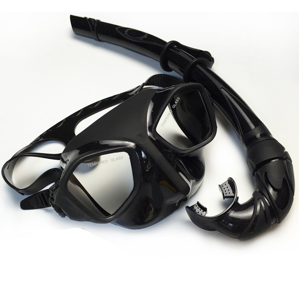 Extreme low volume freediving mask and spearfishing snorkel Frameless diving mask folded silicone snorkel set Top diving gears