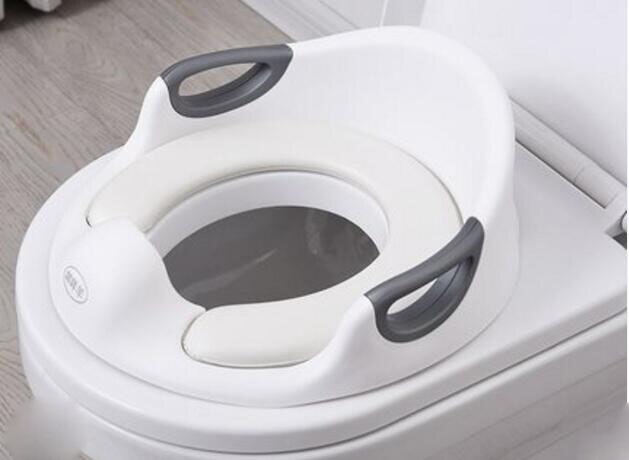 EN71 Stijl Babyzitje Kinderen Wc-bril Zachte Baby Potty Seat Training: WHITE