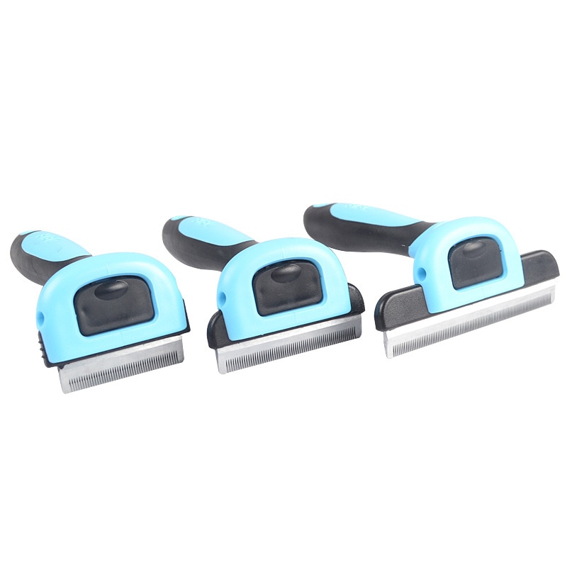 Peigne de toilettage pour chien et chat, brosse à poils amovible en acier inoxydable, accessoire de toilettage pour animaux de compagnie