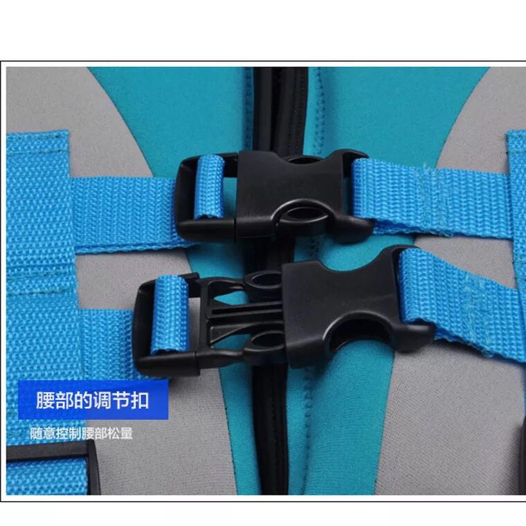 Foam Neopreen Carton Reddingsvest Voor Kinderen Professionele Kinderen Snorkel & Zwemmen Drijfvermogen Vest Dik En Warm Blauw