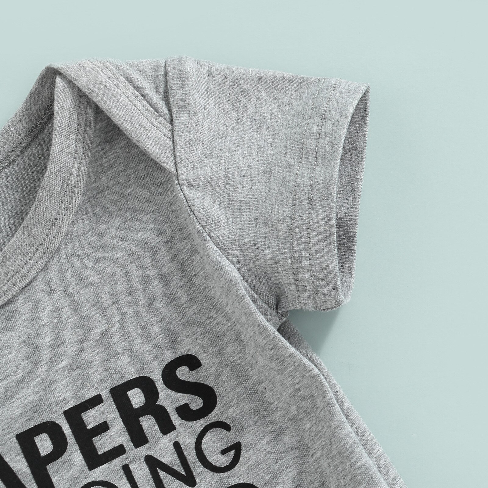 Baby-bodys mit buchstabenprint, kurzarm, sommer-Overall, kleidung und Outfits für mädchen und jungen