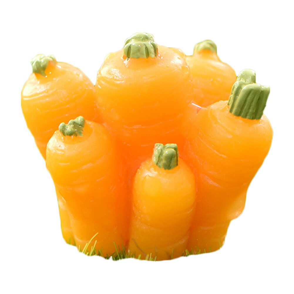 Mini Rabbit Statue Easter Bunny Model Resin Miniature Toy Micro Landscape Cartoon Carrot House Fairy Home Garden Decoration: E