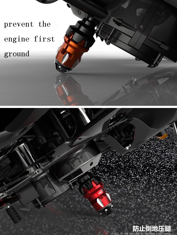 SPIRIT monster-accessoires de moto en caoutchouc | Bâton anti-chute et incassable, protection de sécurité pour moto