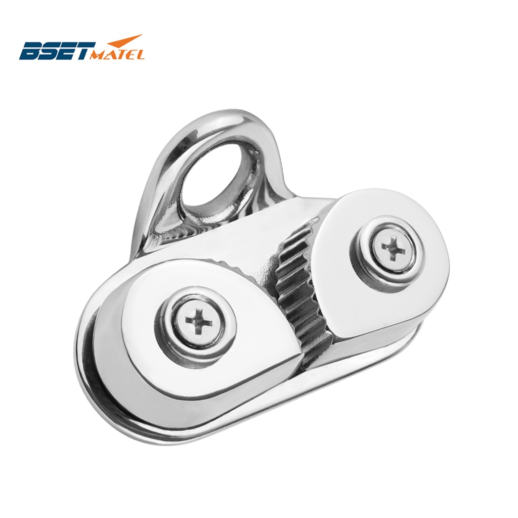 Stainless Steel 316 Cam Cleat with Leading Ring Boat Cam Cleats Matic Fairlead Marine Sailing Sailboat Kayak Canoe Dinghy
