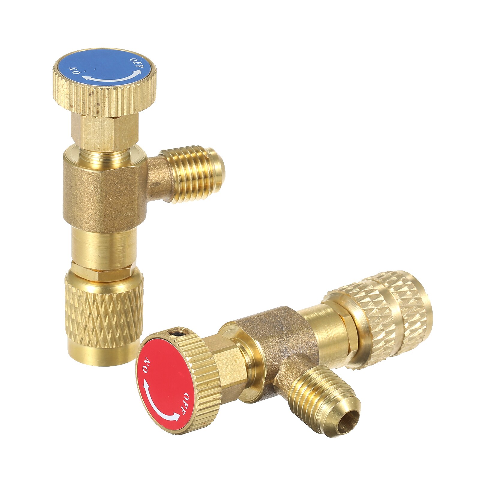 R12 R410 Refrigerant Charging Valve, Air Conditioning Refrigerant Liquid Safety Valve Copper Flow Control Valves Copper