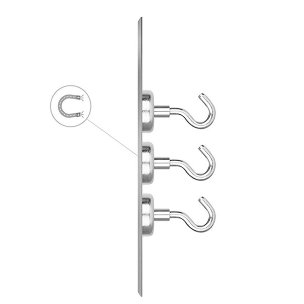 6 uds. De ganchos magnéticos creativos, ganchos de suspensión de pared resistentes y duraderos, multifuncionales, para cocina y hogar: Default Title