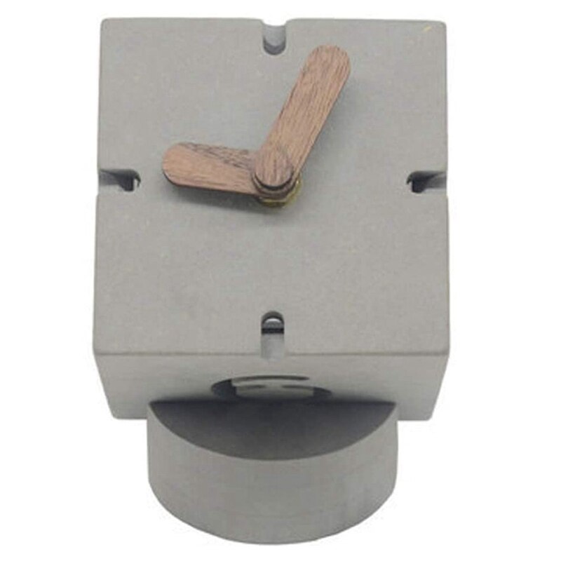 Desk Clock, Stylish Non-Ticking Desk Clock, Battery-Powered Desk Clock, Bedroom Bedside Living Room Kitchen(Gray,1 PCS)